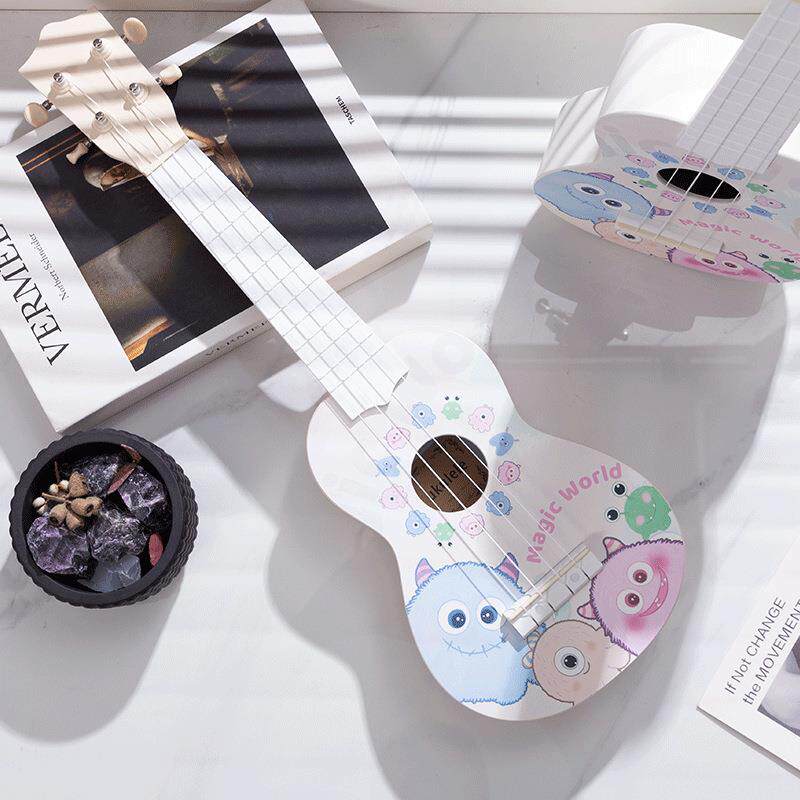 23寸尤克里里初学者男女学生高颜值入门乐器自学小吉他可爱小怪兽