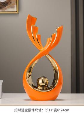 正品轻奢高档电视柜饰件艺术家居客厅玄摆室关酒柜领导办装公风生