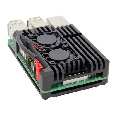 树莓派主板外壳盒子RaspberryPi3代b型2b/3b+铝合金散热壳子配件