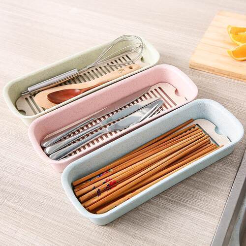 Kitchen Drawer Drainage Chopstick Box Cutlery Organizer Chop