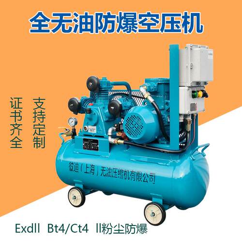 全无油防爆气泵整机小型1.5KW天然气站用化工移动防爆空压机 - 封面