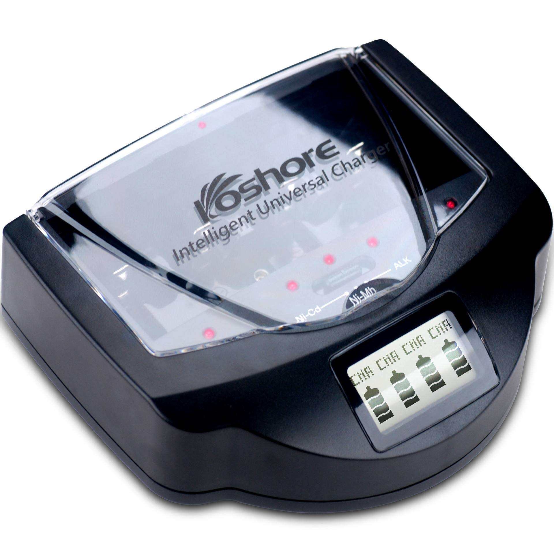 镍氢镍镉电池四槽5号7号C型D型9V充电器带放电功能带LED 和LCD显