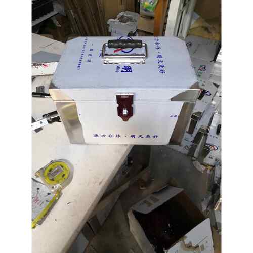 高档拉丝锈钢箱贴士箱盒子手钱提式工具收纳存钱储物多途用不箱子