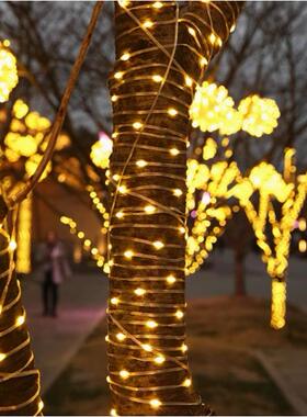 绕树太阳户能灯带树上的l659ed树灯外树木彩灯装灯饰亮化庭院景观