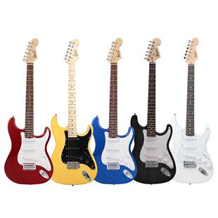 单单单ST电吉他经典 成人儿童高级感入门级实木电吉他39寸单摇 款