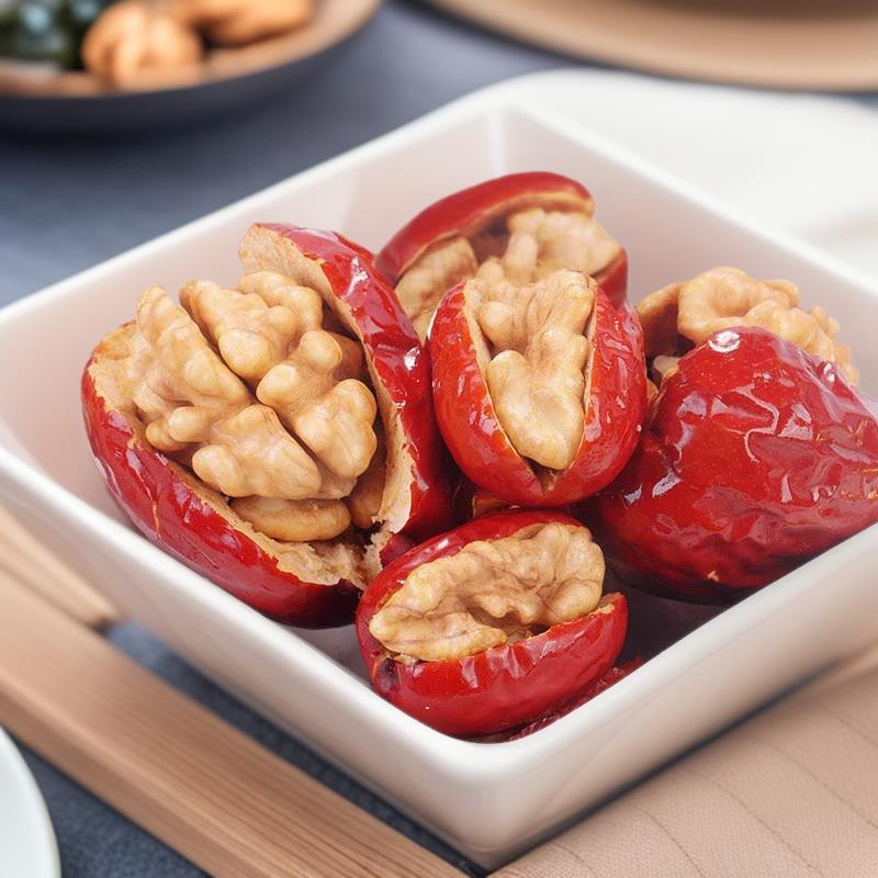 灰枣夹核桃仁夹心枣核桃红枣小包装零食小吃健康解馋独立包装