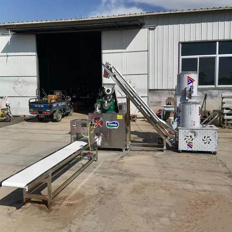 双螺杆玉米面条机设备 小型自熟面条机 多功能荞麦面条机送技术
