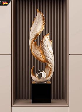 德国风生水起入户玄关装饰摆饰客厅轻奢高档电视柜壁龛乔迁礼物