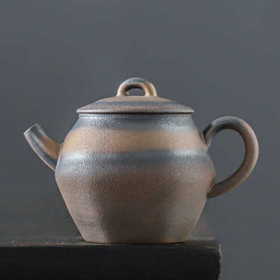 禅意作泡泥单中式茶器茶壶小纯手工陶手陶瓷老粗家用岩茶壶壶