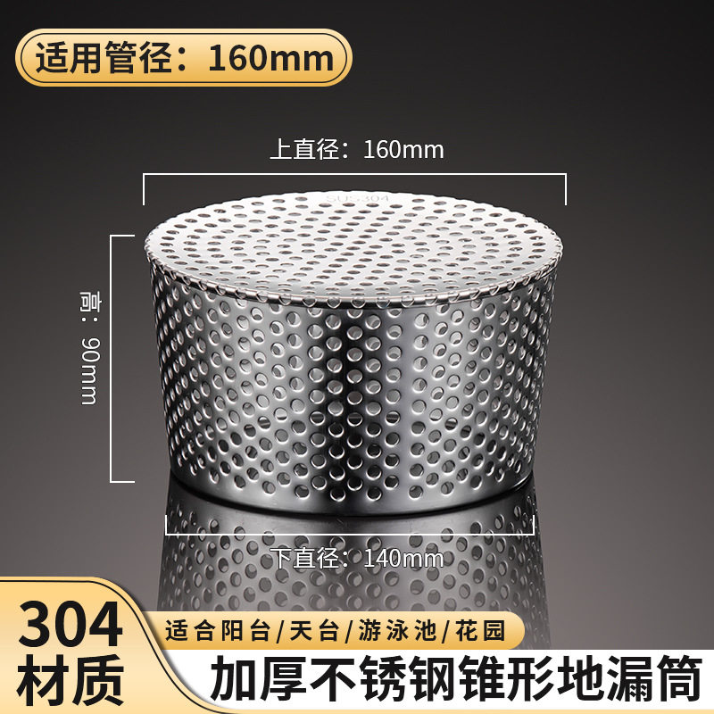 不锈钢排水口过滤网圆孔地漏地漏
