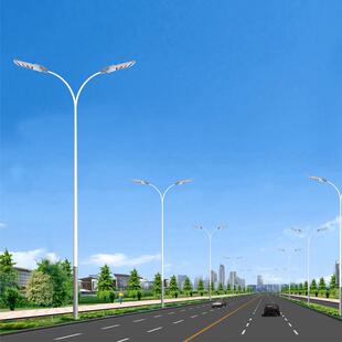 外防户水市电高路XIT灯12米13米d200W双臂le路杆灯高低臂路灯杆价