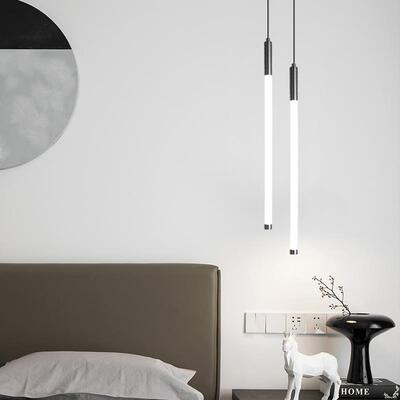 I吊灯现代简室约卧房间383床头1垂线长单线前台吧台小吊灯头简约