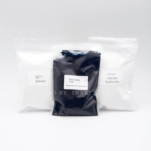 稻荷Inari 马蓝靛泥DIY套装 蓝染材料包 贵州天然植物草木染材