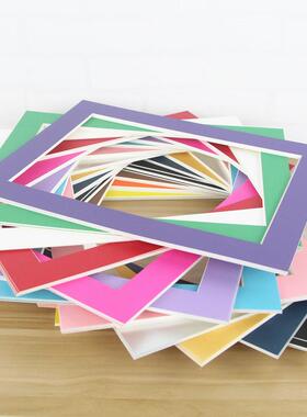 30张创意纸框单框裱儿童画挂墙绘画画框4K8开a3a4卡纸简易相薇妍