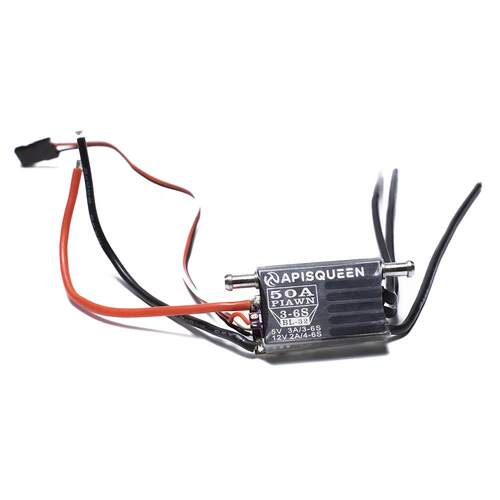 APISQUEEN2-6S50A无刷mini电调带5V/12VBEC用于虾船船模