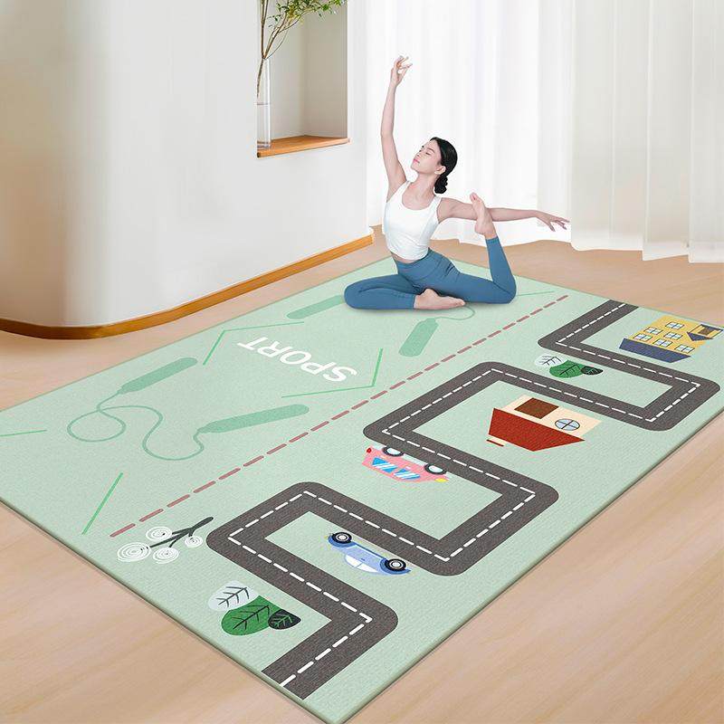 双人瑜伽垫健身垫家用亲子跳绳地垫防滑减震静音加厚运动减肥专用,居家布艺,家用脚垫,淘宝优惠券,粉丝福利购,淘宝优惠卷