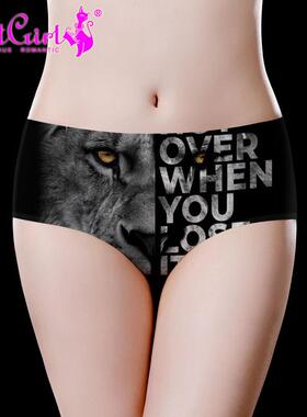 Beautiful women's seamless underwear, mid waist women's
