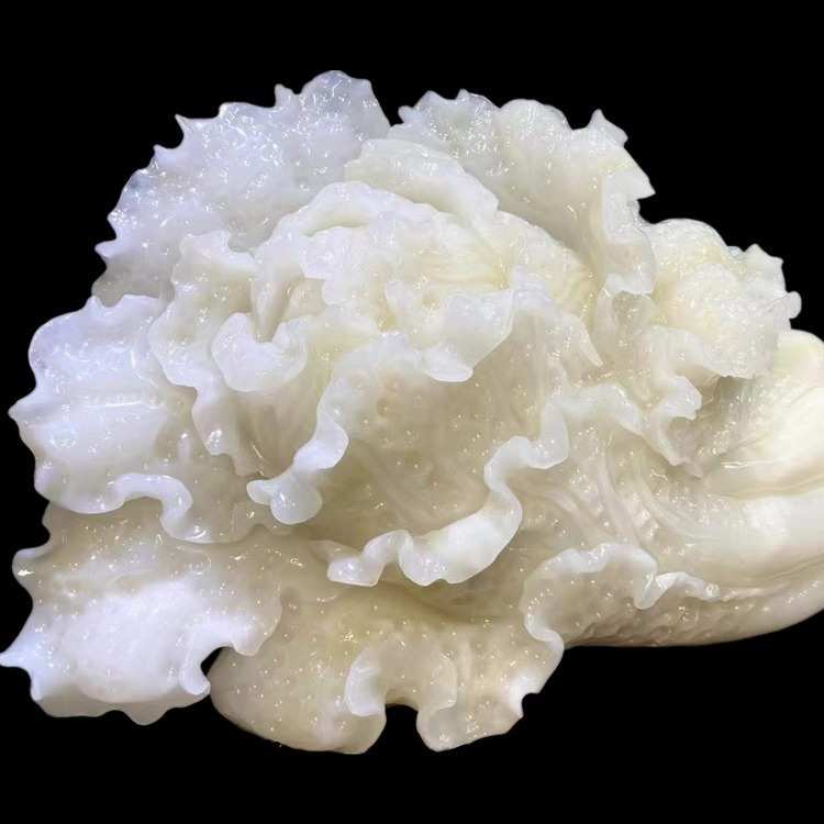 玉白菜摆件乔迁开业装饰阿富汗天然玉石工艺品玉雕大白菜摆件