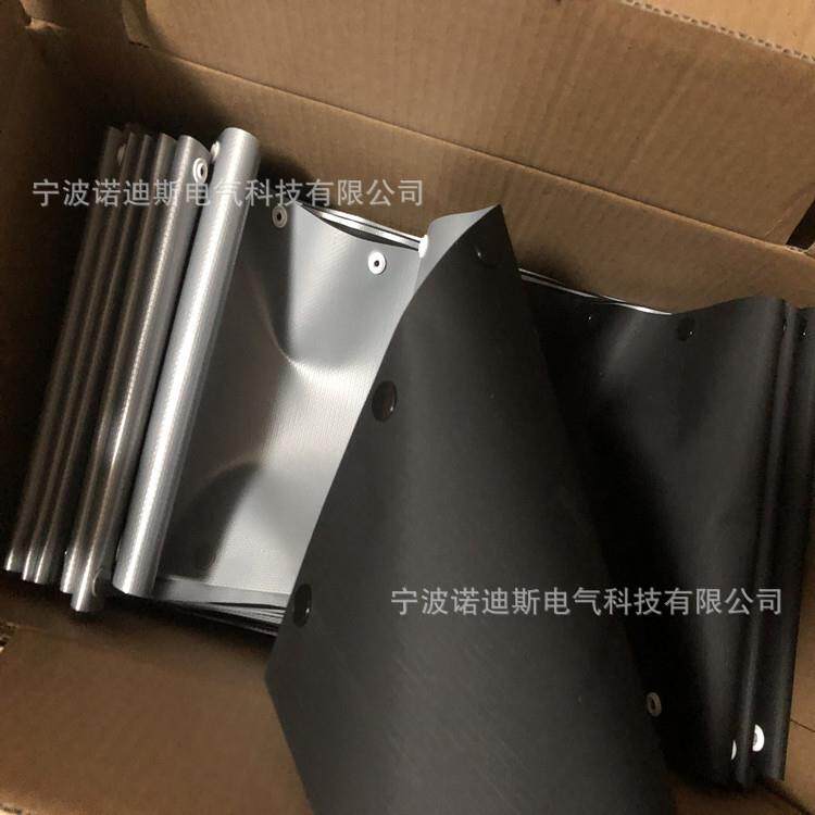 PVC扣式结束带黑+灰双色阻燃HPC按扣套管纽扣式线缆保护套裹线布