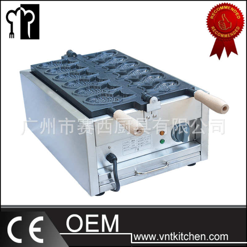 杰亿电热鲷鱼烧一板六条鱼仔饼商用烤饼机松饼机烤鱼饼机FY-1101A