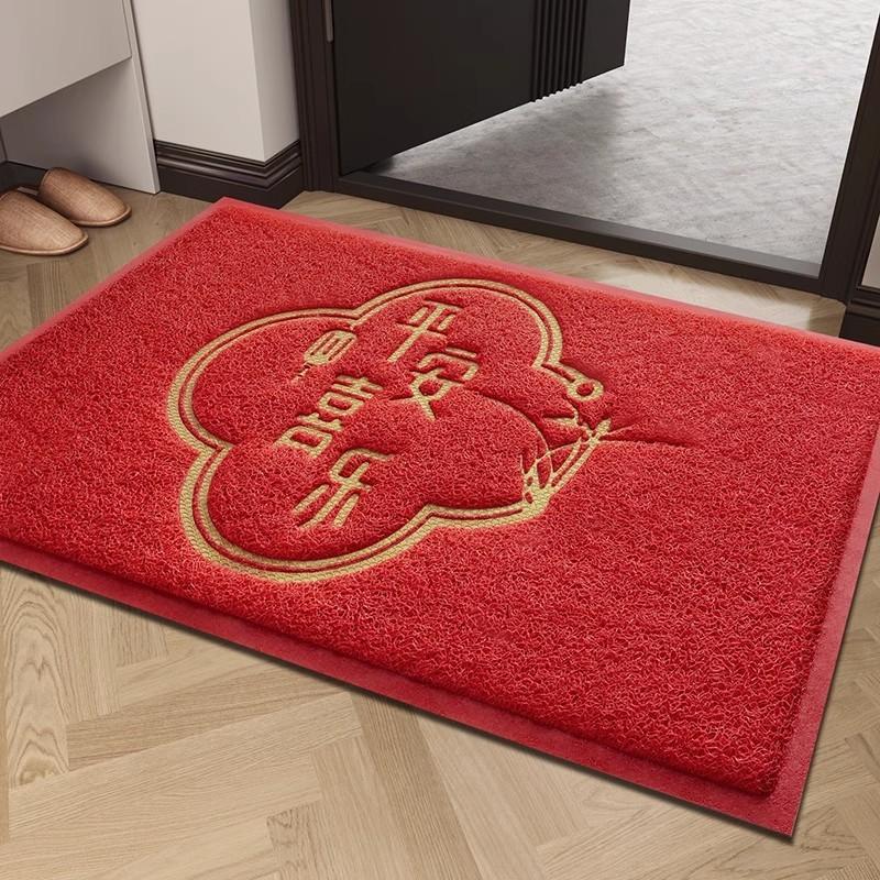 入户门pvc出入平安红色家用脚垫