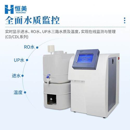 大容量超纯水机实验室超纯水系统超纯水设备蓝控光电脱气