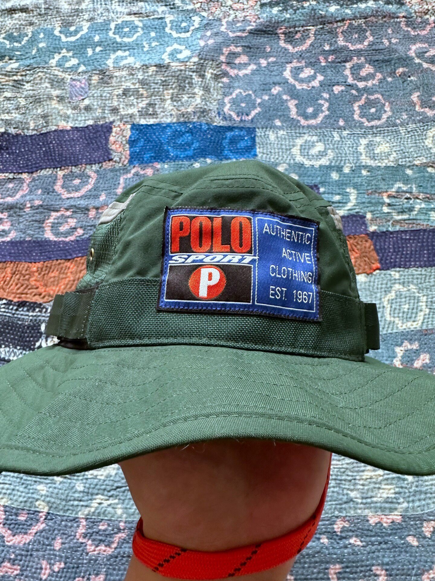 Polo Sport Green Bucket Hat 3M Reflective — detail