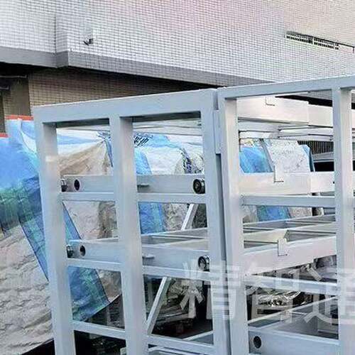 重型五金伸缩钢板铁板存放货架电动手摇抽屉式抽拉铝型板材货架