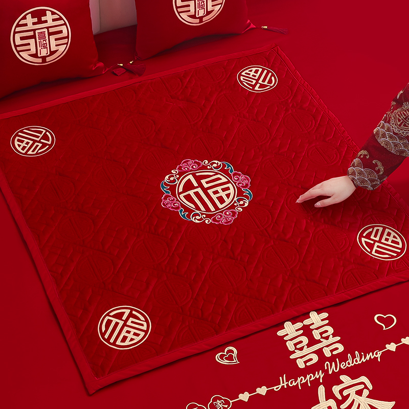 新娘坐福垫结婚喜字坐垫婚礼婚房装饰喜垫子跪垫喜被婚庆用品大全