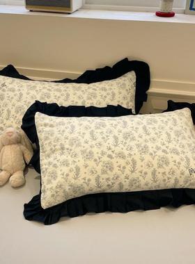 冬复古小清新花边棉纯棉41289四件秋床套全公主风床品被套单床笠