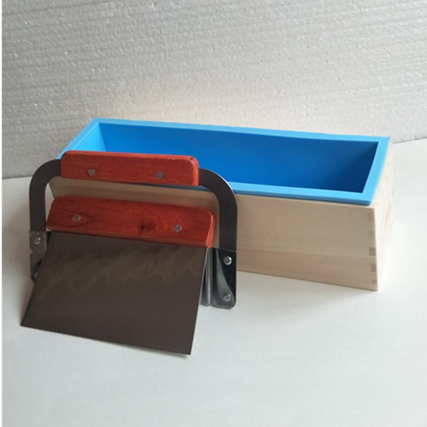 手工皂模具吐司模长方形木盒冷制皂工具1200g波浪直板刀搭配直营