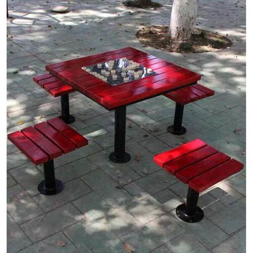 户外桌椅庭院防腐木阳台公共休闲椅木质公园椅塑木长椅热卖实木桌