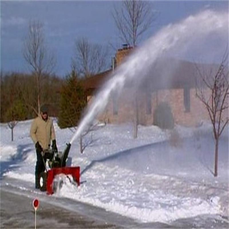 油汽雪机手推406式小型抛雪机雪道路清雪多功能物业小区扫燃油除