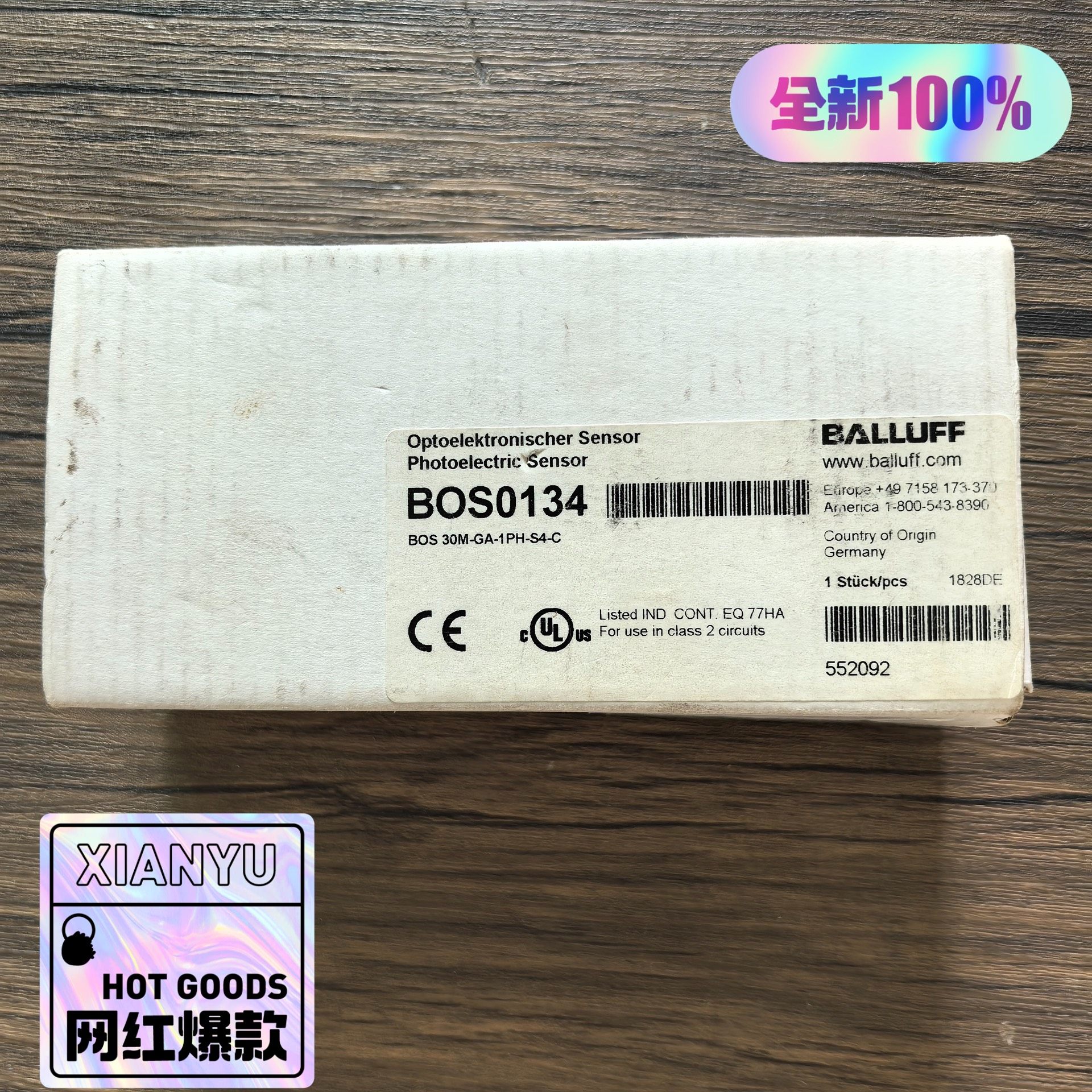 全新原装正品 巴鲁夫 BOS0134 传感器 BOS 30M