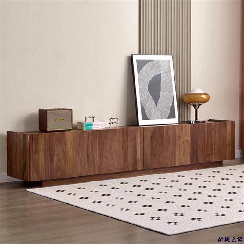 北美黑胡桃木电视柜茶几组合全实木2026新款高端简约现代北欧客厅