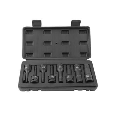波斯工具 8件套12.5mm系列气动风动六角旋具套筒组套BS365810A