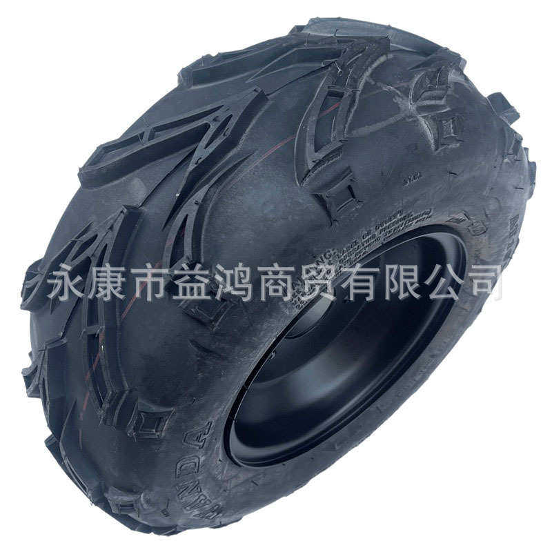 自制四轮车轮胎卡丁沙滩车配件16*6-8寸加厚火焰越野小8寸轮毂