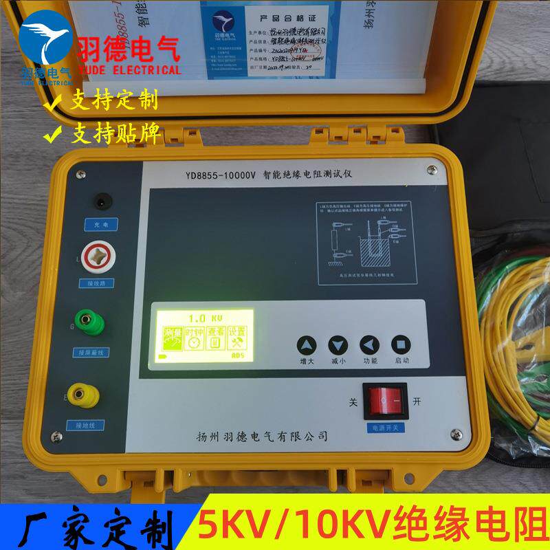 厂家优惠供应数字绝缘电阻测试仪5000V/10KV高压兆欧表数字摇表图片