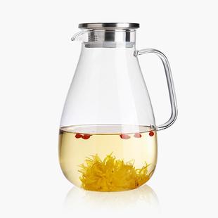日本高硼硅玻璃晾凉水壶家用储水冷水壶高端冷泡杯茶壶夏天耐高温