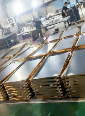 吊镜悬空带镜灯双面镜发光镜子浴理室吊镜天花板椭圆化妆764镜发