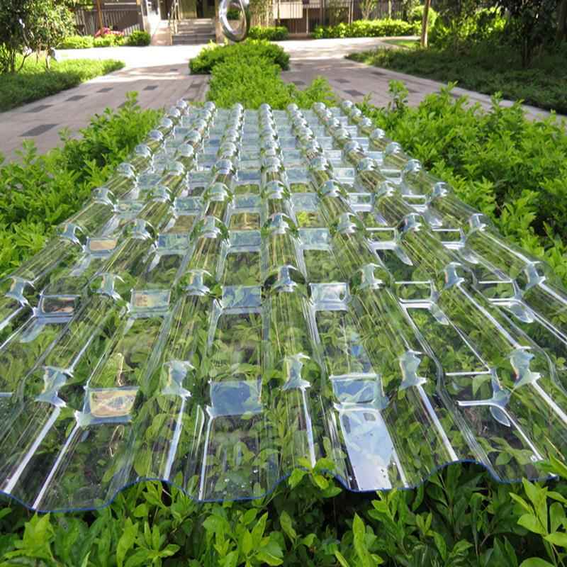 PC透明瓦 采光琉璃瓦 树脂透明瓦 仿古别墅采光瓦 高透光瓦