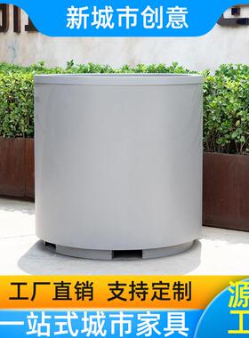 不锈钢花箱户外花盆花钵大口径道路广场园林公园拼色景观花坛组合