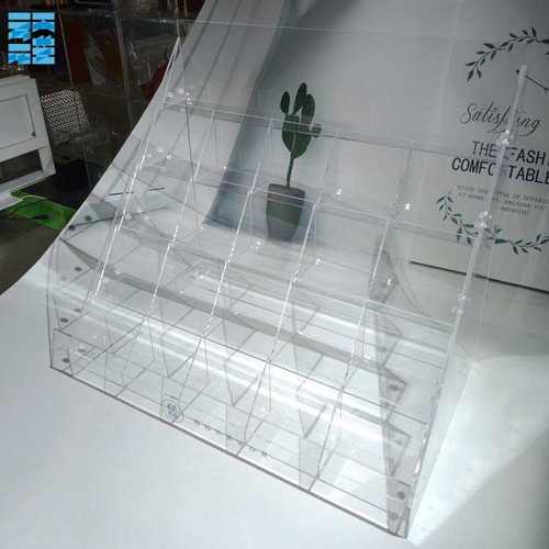 亚克力透明书架办公室书桌置物架创意桌面展示架有机玻璃陈列架