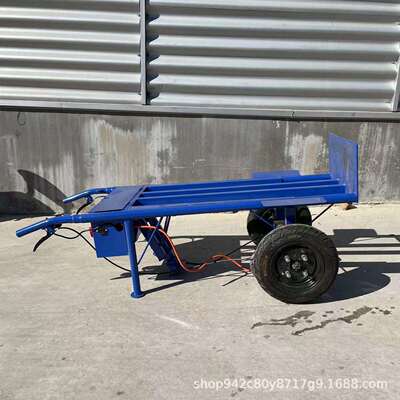 电动鸡公车农用三轮手推车家用四轮搬运车养殖果园爬坡载重平板车