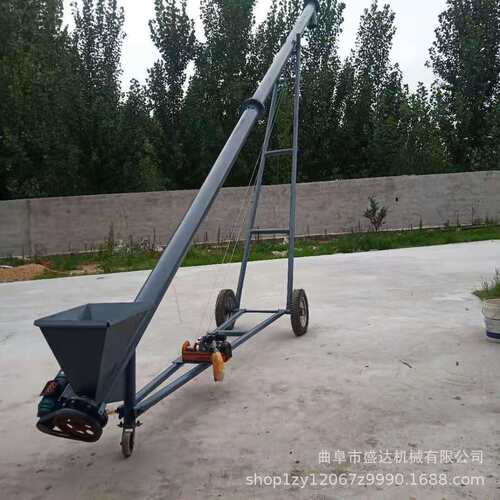 供应108外管小型螺旋提升机现货 玉米小麦自吸式螺旋蛟龙提升机