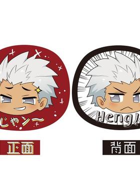 正品fates公abe贞德梅林动漫毛绒抱枕黑FGO靠枕二次元周边玩r偶仔