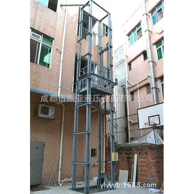 导轨式液压电动升降货梯，固定剪叉式汽车升降平台，车库用升降机
