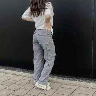 trend hip workwear trousers for low street waist denim hop