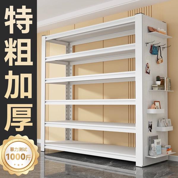 家用货架置物架加厚多层置物架钢制客厅厨房展示架仓库杂物收纳层