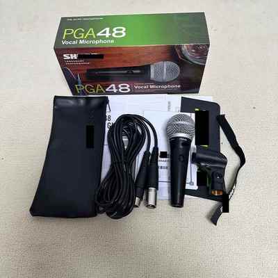 外贸高品质PGA48高配有线动圈麦克风演出舞台卡拉OK主持直播专业